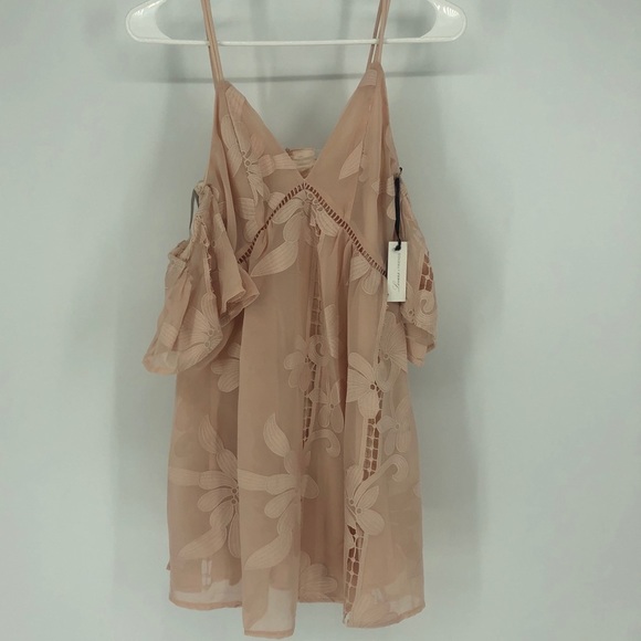 LOVERS + FRIENDS WISHFUL DRESS BLUSH FLORAL NEW - Picture 2 of 8